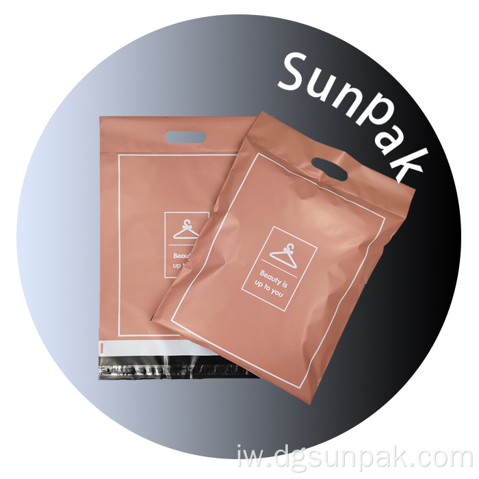 שקיות דיוור עם ידית דואר פולי גדולה מתכלה